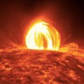 Video: Ploaie de flacari pe soare
