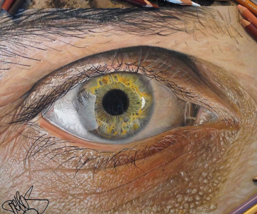 Ochi umani in desene hiper-realiste, de Redosking