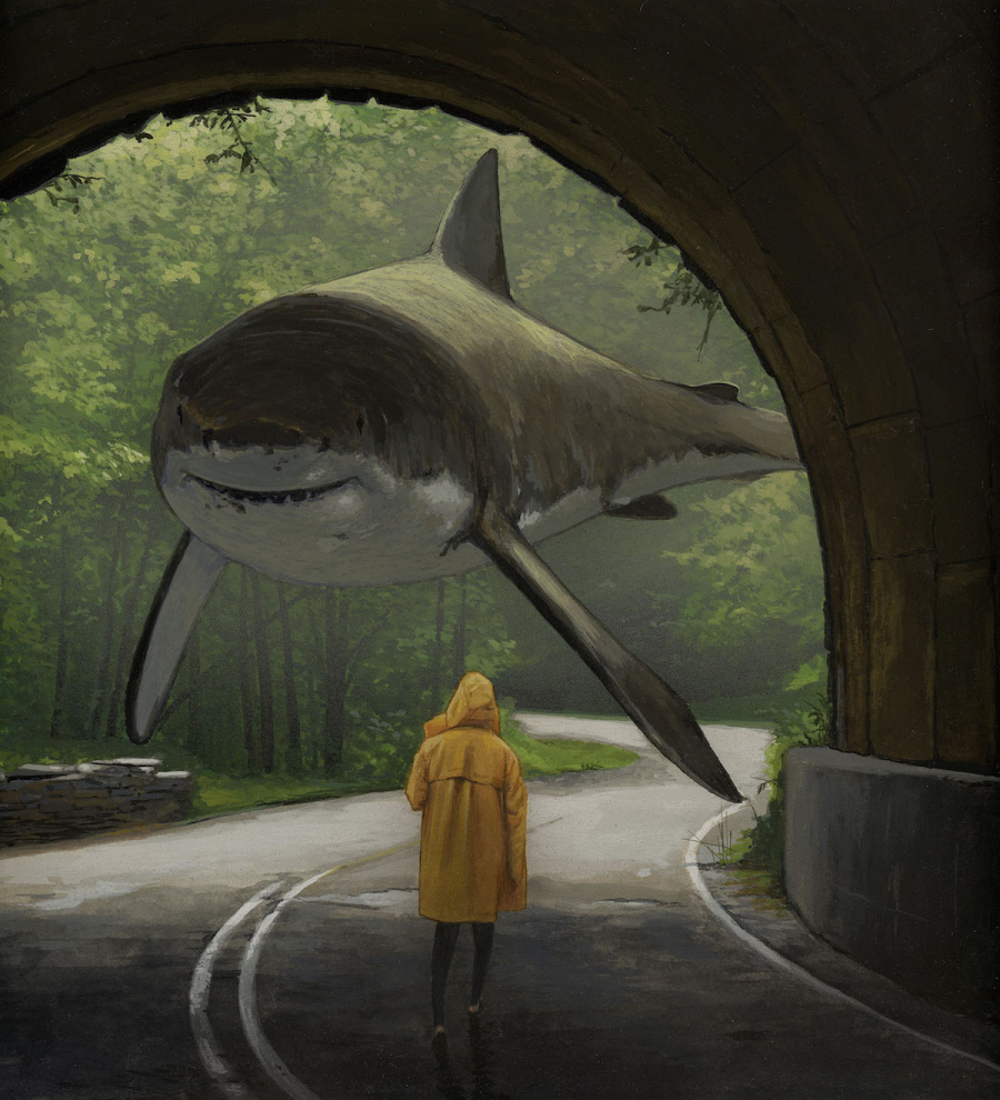 Lumea suprarealista cu rechini a lui Chris Austin - Poza 2