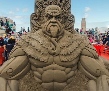 Concursul de sculpturi in nisip din Noua Zeelanda