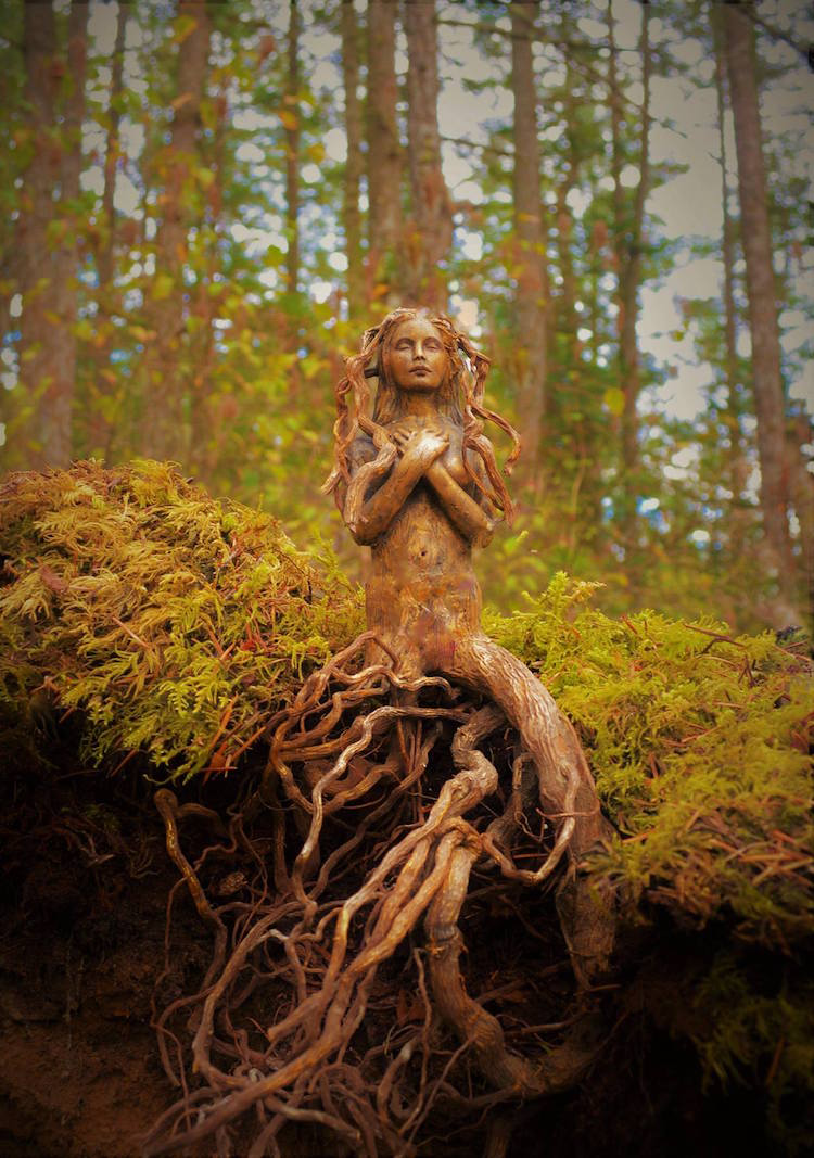 Spiritele naturii: Sculpturi himerice gingase - Poza 1
