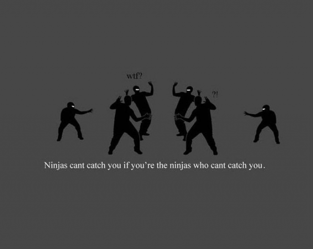 Ninja nu pot sa te prinda