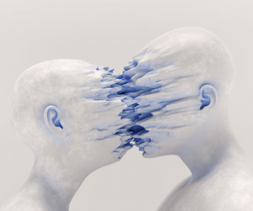 Natura duala a omului, in sculpturi 3D