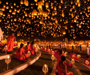 Festivalul lampioanelor din Thailanda, noiembrie 2012