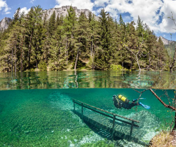 Parcul scufundat din Austria