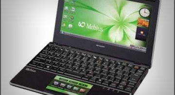 Sharp Mebius: LCD in loc de touchpad