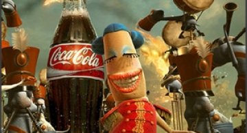 Istoria Coca-Cola, in reclame