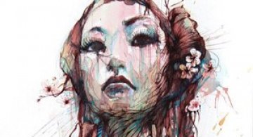 Flori, fete in culori naturale, de Carne Griffiths