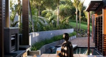 Casa-peisaj, intr-un golf din Noua Zeelanda