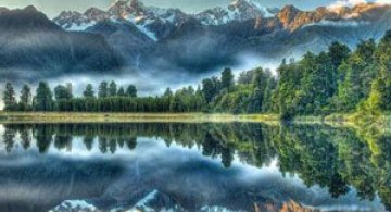Lacul-oglinda din Noua Zeelanda