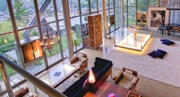 Cabana din Alpi ca un penthouse in Manhattan