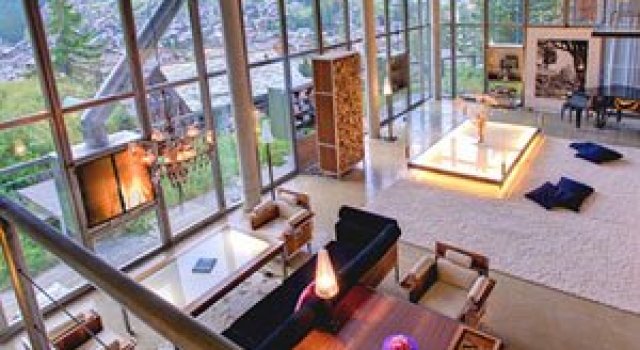 Cabana din Alpi ca un penthouse in Manhattan