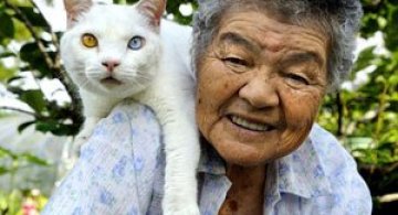 Bunica Misao si pisica Fukumaru, prietene de-o viata