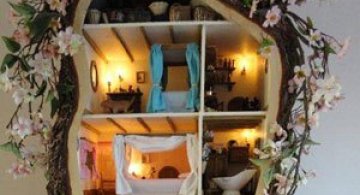 Casa-miniatura in copac, de Maddie Brindley