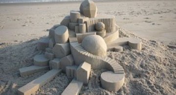 Geometrie sculptata in nisip de Calvin Seibert