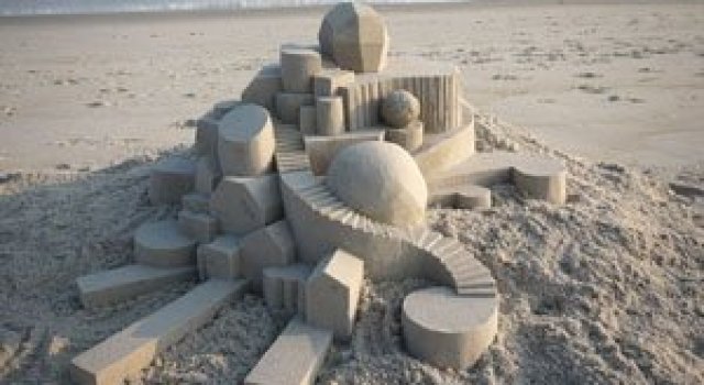 Geometrie sculptata in nisip de Calvin Seibert