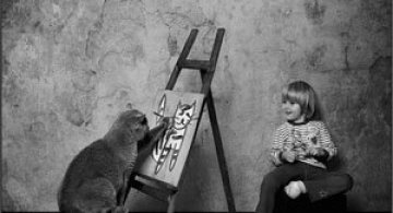 Prietenia dintre o fetita si pisica ei, de Andy Prokh