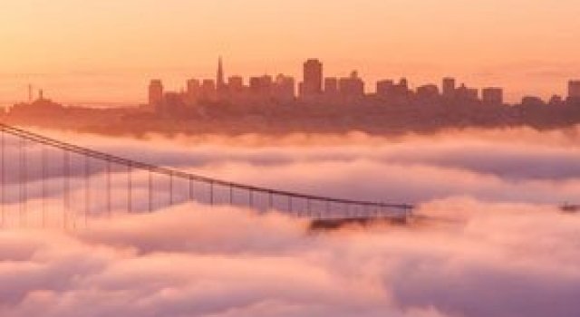 Frumusetea cetii peste San Francisco
