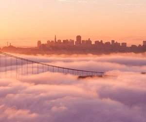 Frumusetea cetii peste San Francisco