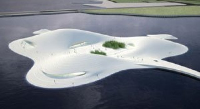 Muzeul de arta din Pingtang, in forma de pisica de mare