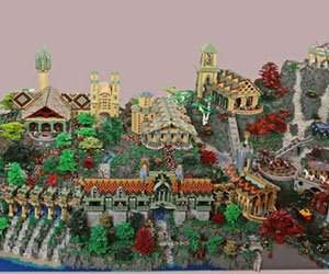 Rivendell din Lord of the Rings, din 200,000 de piese LEGO