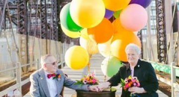 61 de ani de casnicie, aniversati in stilul Up!