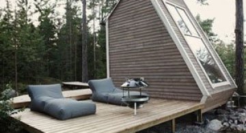 Cabana de 9 mp, in inima padurii finlandeze