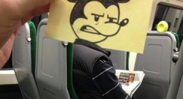 Caricaturi la metrou, de October Jones