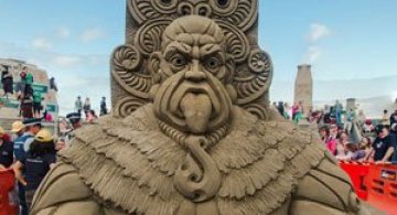 Concursul de sculpturi in nisip din Noua Zeelanda