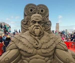 Concursul de sculpturi in nisip din Noua Zeelanda