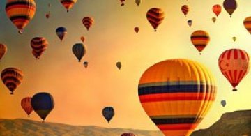 Cu balonul peste Cappadocia