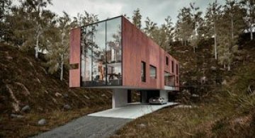 Casa minimalista si suspendata a unui fotograf in Tara Galilor