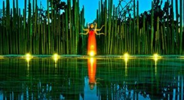 Siluete feminine fantomatice, fotografiate cu expunere lunga