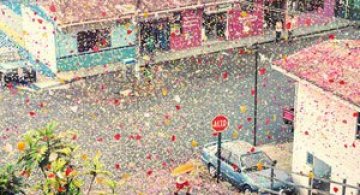 Costa Rica acoperita de petale pentru Sony Bravia