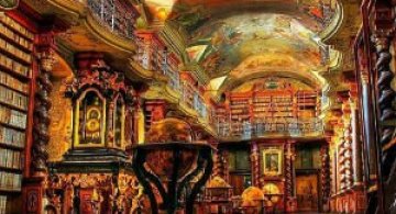 O biblioteca bijuterie din Praga, cum rar ne e dat sa vedem