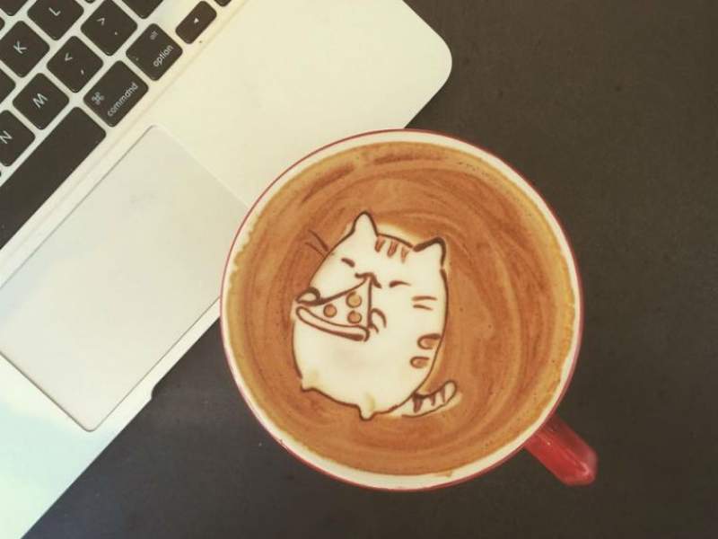 Bauturi pe baza de cafea frumos decorate