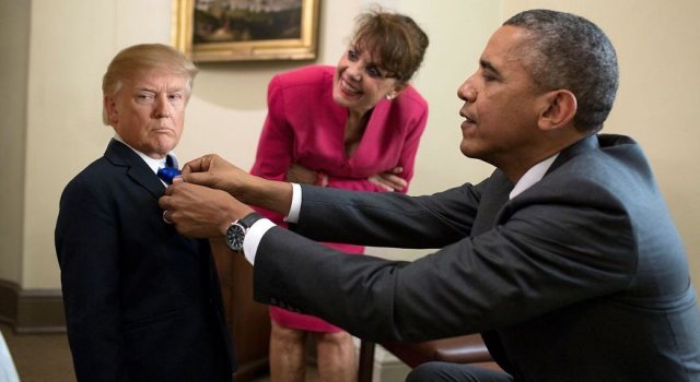 Donald Trump, ridiculizat de internauti, in poze haioase