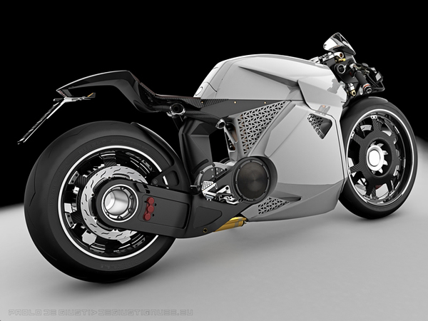 Motocicleta electrica proiectata de Paolo De Giusti