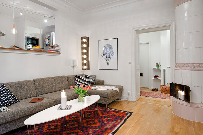 Apartament originalitate si colorat de 60 mp la Gothenburg