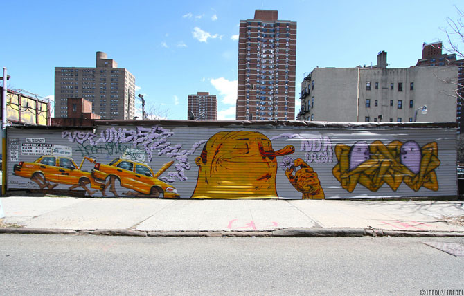Graffiti cu mesaj din New York, 2013