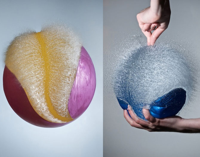 Fotografii baloane care explodeaza