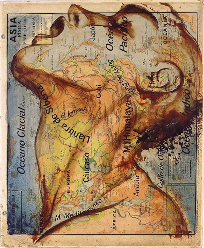 Picturi pe harti Fernando Vicente