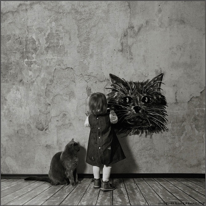Prietenia dintre o fetita si pisica ei, de Andy Prokh - Poza 7