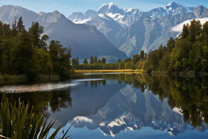 Lacul-oglinda din Noua Zeelanda