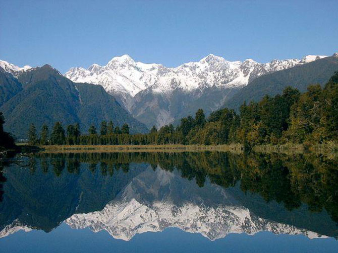 Lacul-oglinda din Noua Zeelanda