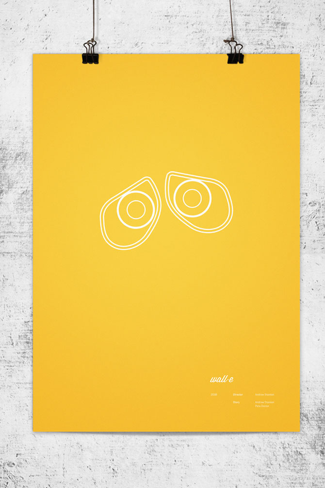 Postere minimaliste Pixar