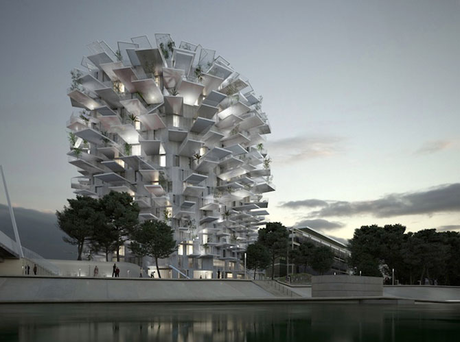 Copacul alb, un bloc de Sou Fujimoto Architects