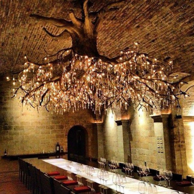 Copacul care lumineaza spiritele celor pasionati de vin