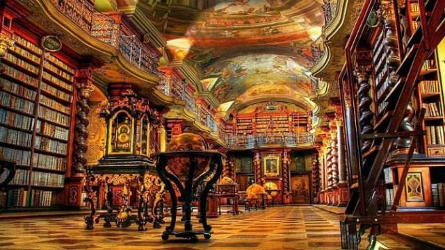 Klementinum - Biblioteca bijuterie din Praga, care a uimit lumea