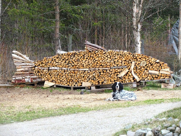 Creatii ingenioase cu lemne taiate - Poza 10